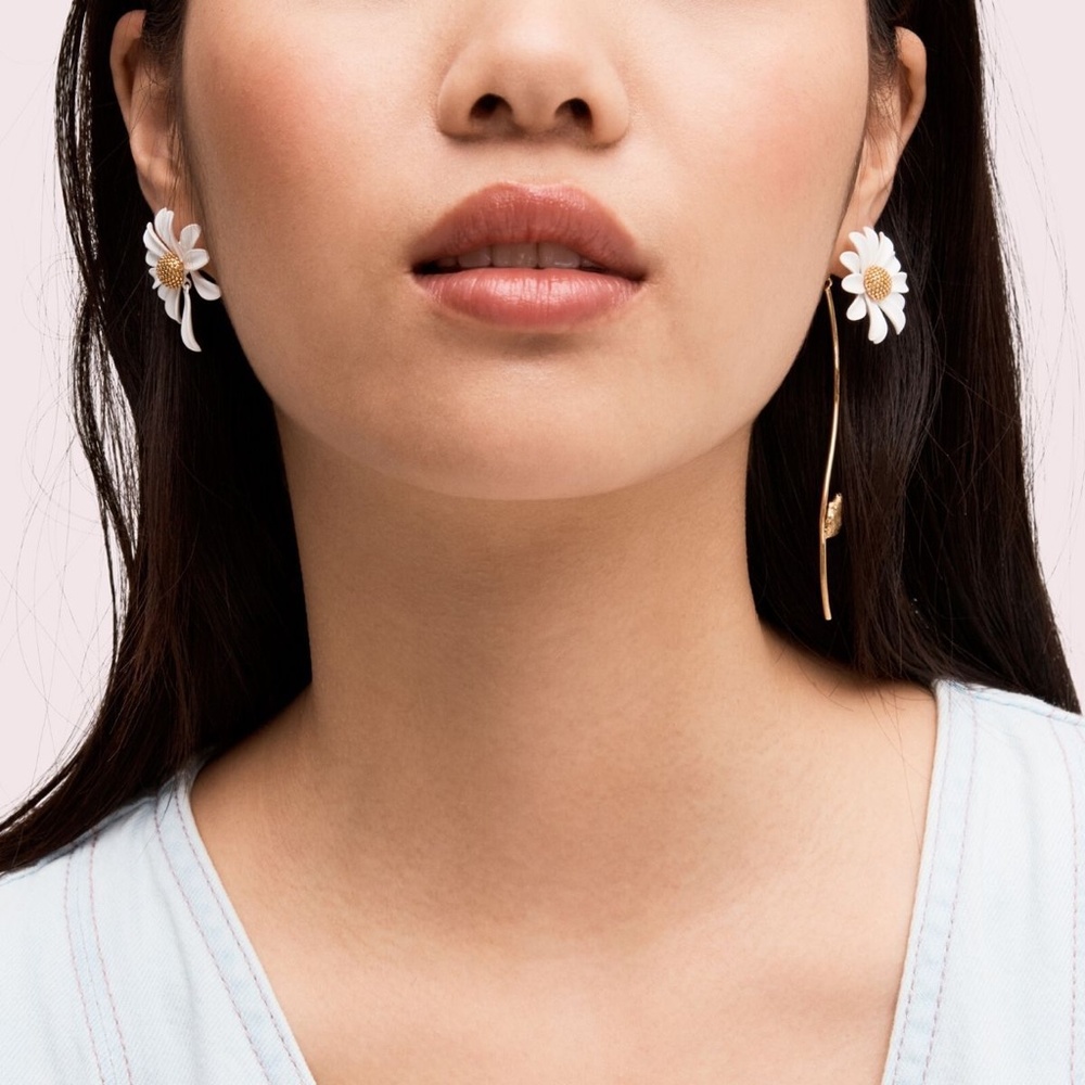 SOLD NWT Kate Spade Into the Bloom Statement Earrings